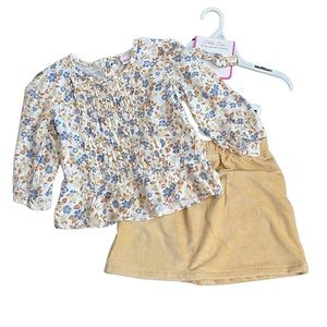 Little Lass NWT 3-Piece Girls Size 6X Ensemble - Skirt, Blouse, Headband